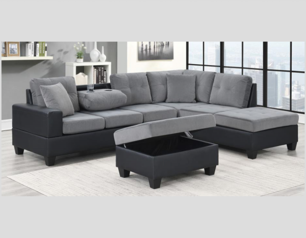 Sofa with drop down table