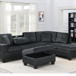 Sofa with drop down table