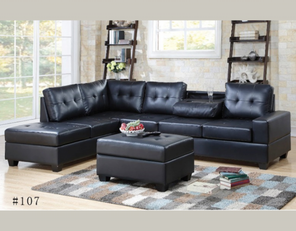 Sofa with drop down table