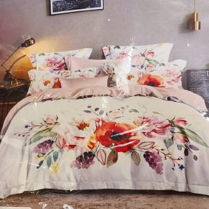 Traditional Print Bed Sheet with 2 Pillow Covers