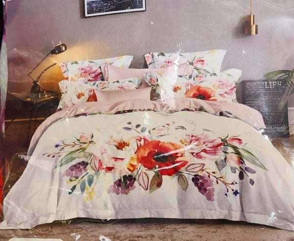 Traditional Print Bed Sheet with 2 Pillow Covers
